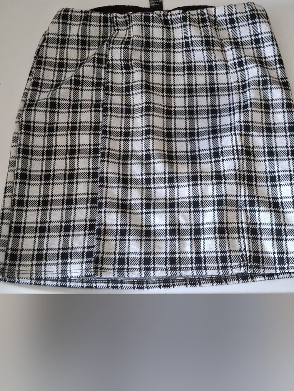 Forever 21 Black and White Plaid Mini Skirt